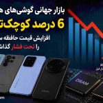بازار جهانی گوشی‌های هوشمند ۶ درصد کوچک‌تر شد؛ افزایش قیمت حافظه سازندگان را تحت فشار گذاشت